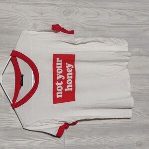 "Not Your Honey" Ringer Tee